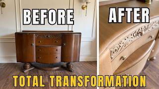 Can You Make Art Deco Feel Modern | Vintage Art Deco Buffet Restoration