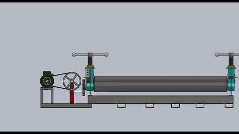 Roller bending machine l sheet metal bending machine design animation