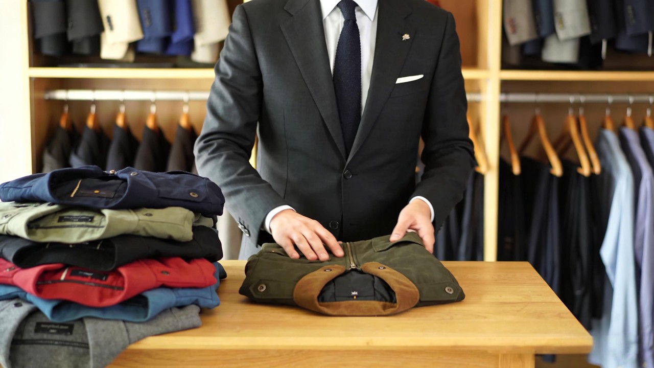 Как правильно сложить куртку!