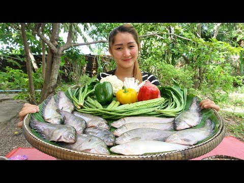 Yummy Fish Ball Fried Vegetable Recipe - Fish Ball Fried Cooking - Cooking with Sros