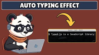 How to Add Auto Typing Effect in Javascript using Typed JS Net Worth