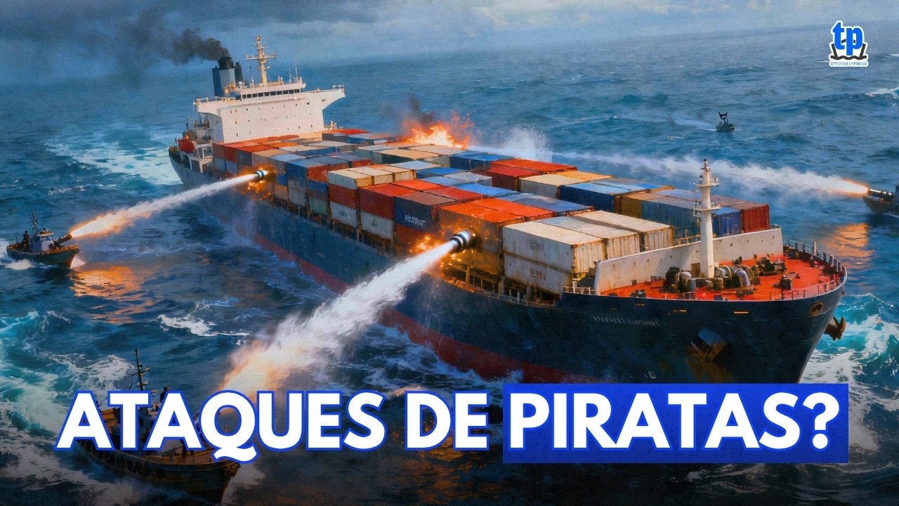 Como os NAVIOS de CARGA enfrentam PIRATAS sem usar ARMAS!