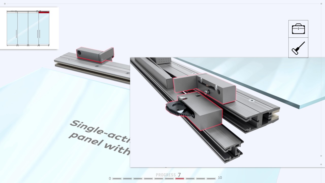 Hsw Easy Safe Horizontal Sliding Wall Installation Animation