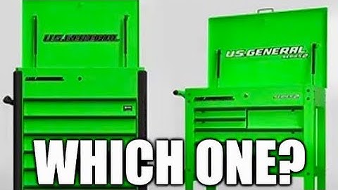 US General 34" 6-Drawer Full Bank vs. 30" 5-Drawer Cart