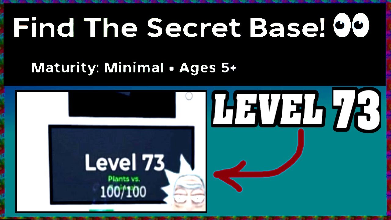 LEVEL 73 FIND THE SECRET BASE Walkthrough 👀 [Roblox] [Full Guide ...