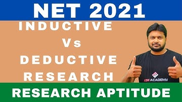 Inductive & Deductive Research | Types of Research #net2021 #apset #tsset