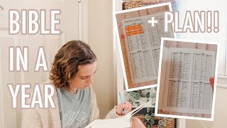 how to read the Bible in a year   PLAN!!