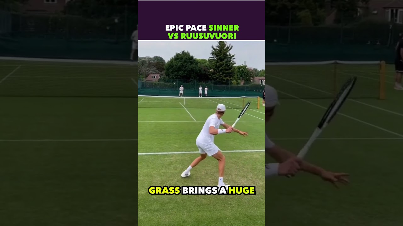 SINNER VS RUUSUVUORI AMAZING PACE #tennis #shorts