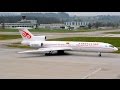 (EXTREME RARE!!!) Kyrgyzstan Government Tupolev-154 at Zürich-Kloten (Live ATC)