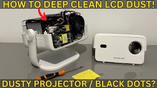 Magcubic L018 How To Clean Dust From LCD - Dusty Projector Screen - Black Spots - Step by Step
