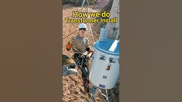 How we do Transformer Install #lineman #tool #diy #telecom #construction #electrical