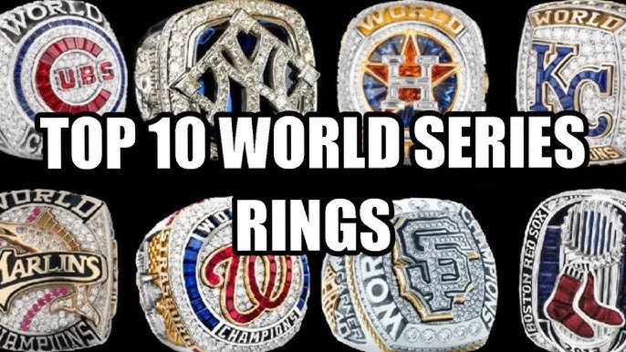 Ranking All WORLD SERIES Rings WORST to BEST! 