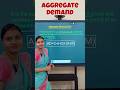 Aggregate Demand (AD). Basic Concepts of Economics. #ncert #economics #net #shorts #education