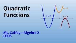 4-7 Modeling with Quadratic Functions