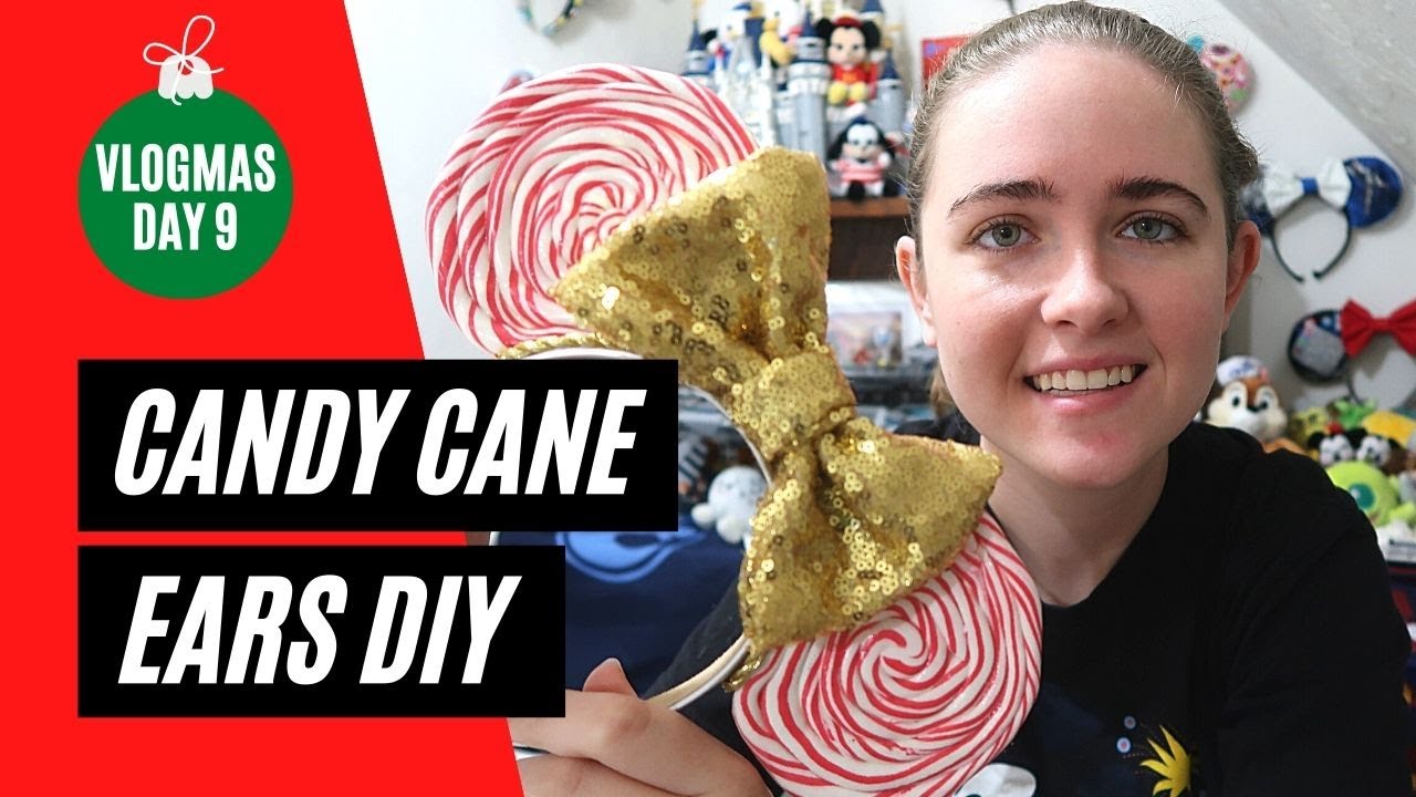DIY Candy Cane Disney Ears YouTube