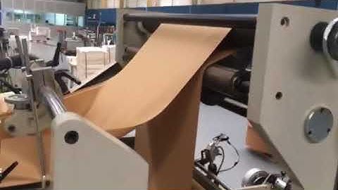 LMD-400B+YT-4800 HIGH SPEED FLAT PAPER BAG MAKING MACHINE WITH FOUR COLOR FLEXO PRINTING MACHINE