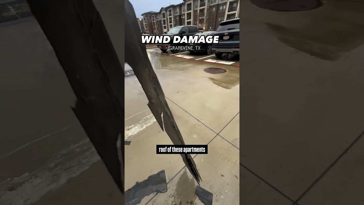 DFW Severe Weather Damage: 70mph Winds Rip Shingles Off Roof in Grapevine, Texas