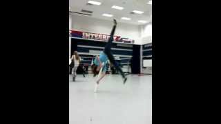 Color guard rifle trick