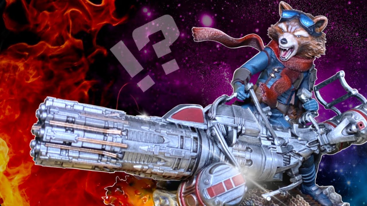 Guardians Of The Galaxy Rocket Racoon 3D Printed Model Paint