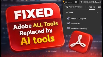 Adobe Acrobat Pro DC All Tools Missing Fix | AI Tools Replaced Left Panel Solution