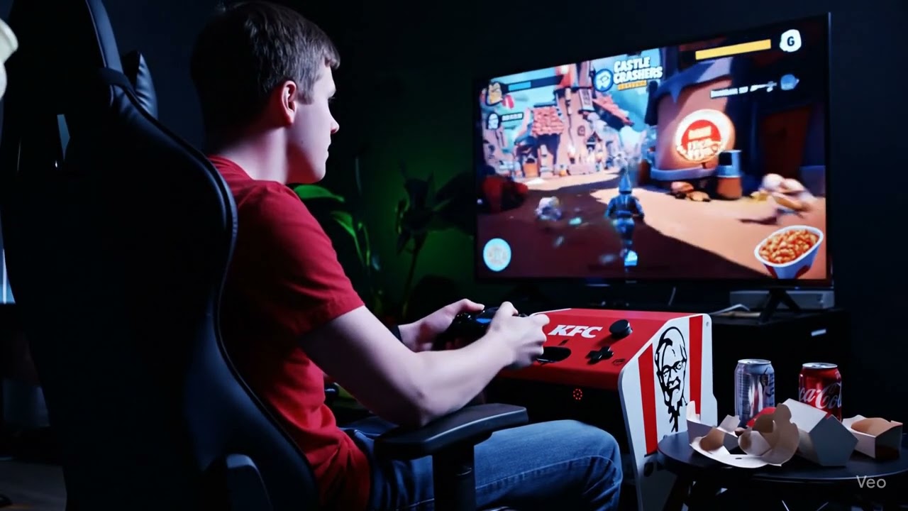 Playing Castle Crashers 3D On a Kfc Console!!🏰🏰 (GONE WRONG!!)