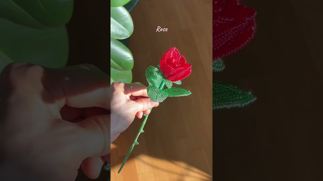 french beaded flower bouquet so far 💐 