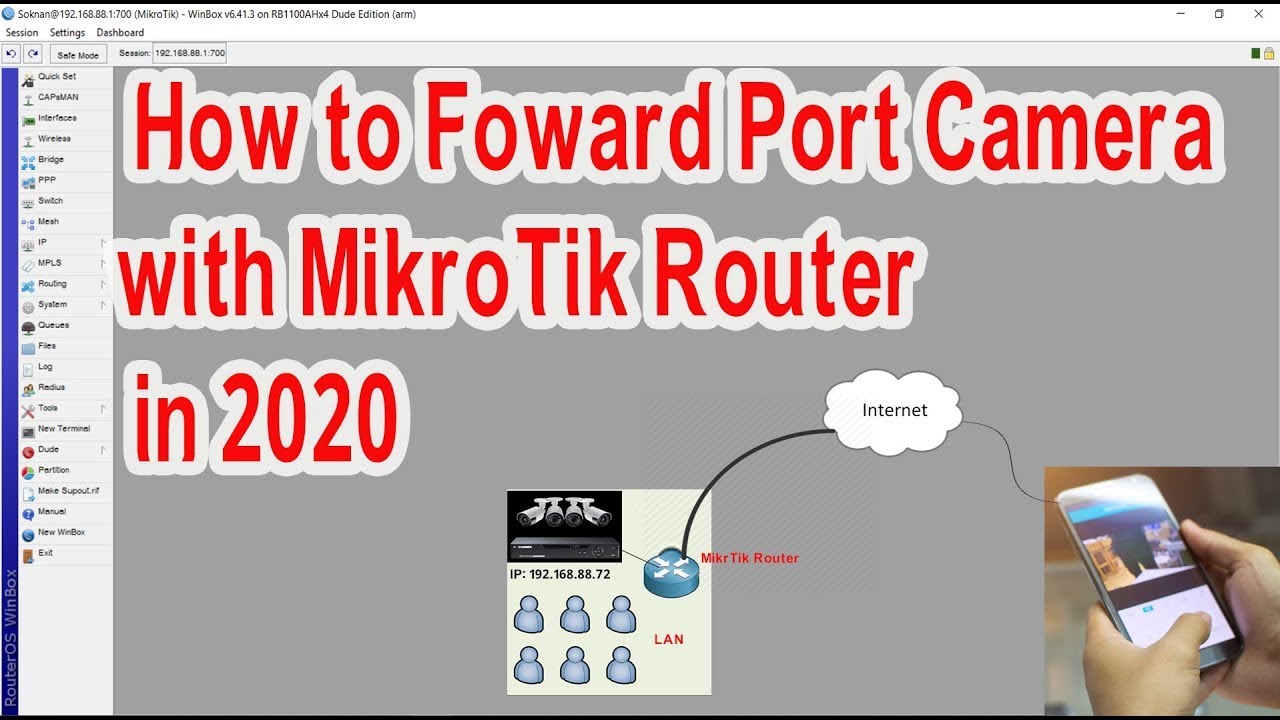 how to forward port camera on MikroTik | Mikrotik Port Forwarding ...