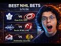 NHL BEST BETS TODAY 3/21/26 | Leafs, Devils, Avalanche