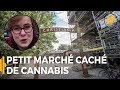 Christiania  petit march cach de cannabis  claire au danemark  les hautparleurs drogue