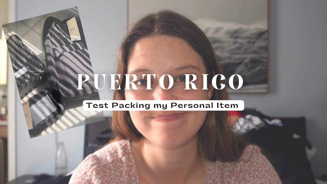Test packing the BÉIS Expandable Backpack | Puerto Rico 2023 ✨