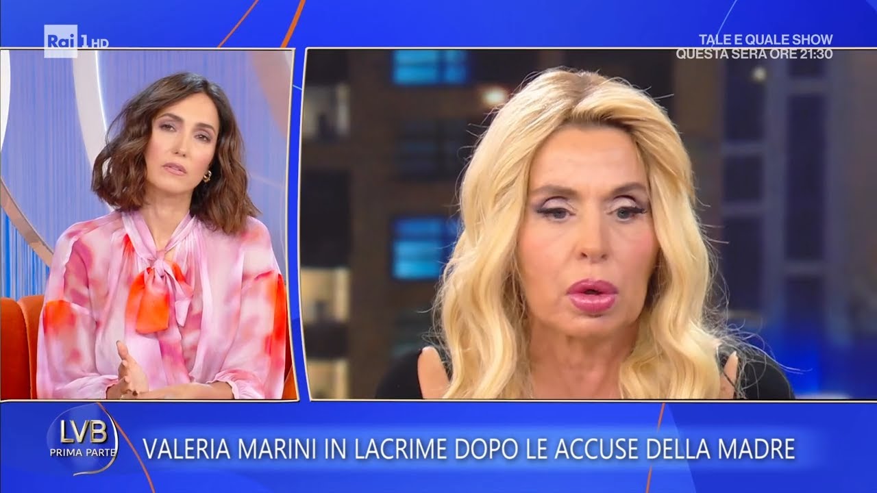 Valeria Marini in lacrime dopo le accuse della madre - La volta buona 10/10/2025