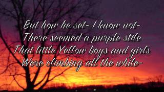 Emily Dickinson: "I'll tell you how the Sun rose-"