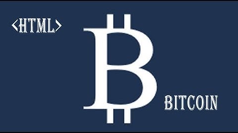 HTML Bitcoin symbol currency