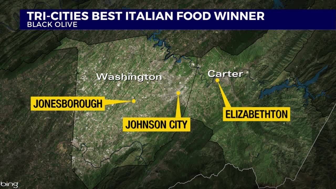 The Black Olive voted Tri-Cities Best Italian Food