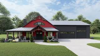 BARN HOUSE PLAN 5032-00151 WITH INTERIOR