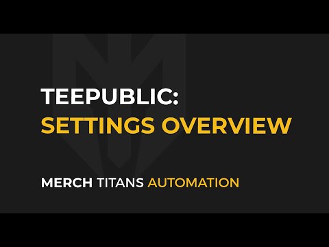 TeePublic Upload Automation