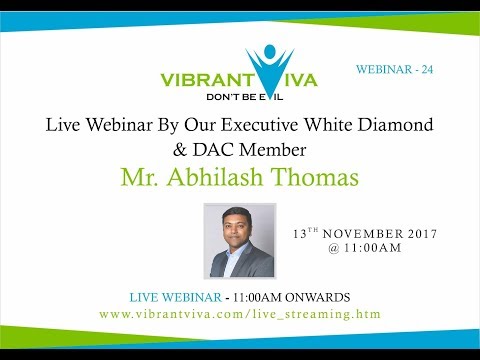 islamic Mr. Abhilash Thomas VIVA Live Webinar - 13th November - 2017
