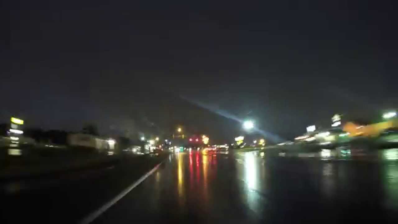 Night drive time lapse in 4K. GoPro Hero 4 Silver. YouTube