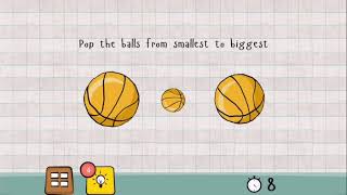 Logic Master 1 - Mind Twist Level 61 Solution | pop the balls from smallest to biggest screenshot 5