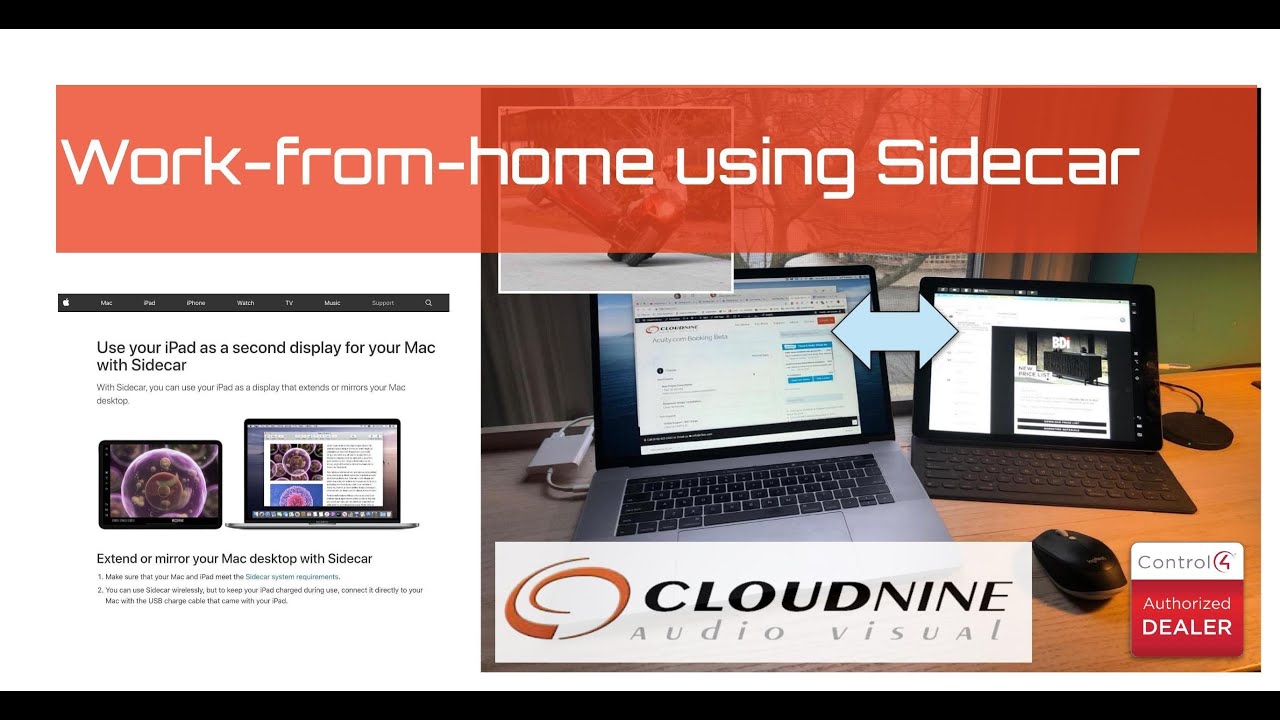 Working From Home On Your Macbook And Have An Ipad Handy Sidecar With Ipad Is Brilliant Cloud 9 Av Inc