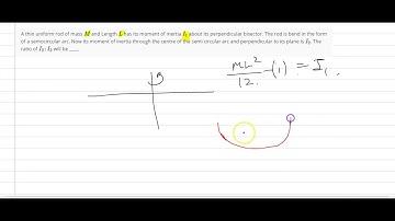 Moment of Inertia of a semicircular arc