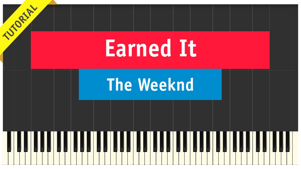 Earned It Sheet Music & Piano Notes – The Weeknd Music