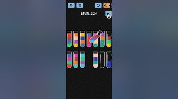 Water Color Sort Level 224 WalkThrough Solution Gameplay