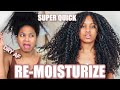 How to Moisture & Refresh Your Curly Hair With A SIMPLE DIY💆🏽‍♀️💁🏽‍♀️NATURAL HAIR TUTORIAL