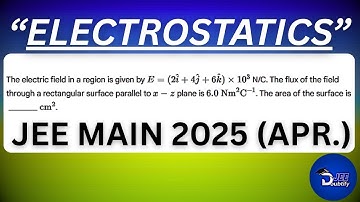 The electric field in a region is given by E = (2î + 4ĵ + 6k̂) x 10³ N/C. The flux...| Doubtify JEE