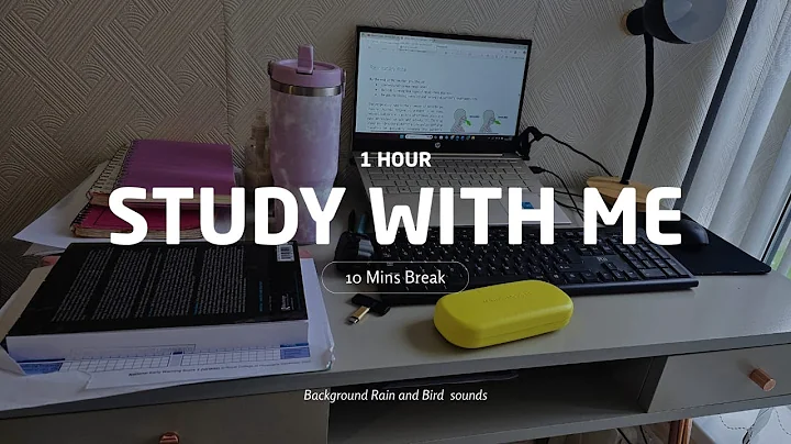 STUDY WITH ME|NO MUSIC,JUST BACKGROUND NOISE BIRD SOUNDS& RAIN(1/52)POMODORO #study#registerednurse