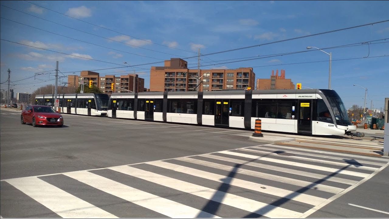 TTC EGLINTON CROSSTOWN TESTING WITH 6200 AT VICTORIA PARK AND EGLINTON