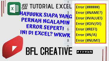 7 Macam Error Di Excel Serta Cara Mengatasinya | Mengatasi Error Di excel | Tips Ms Excel