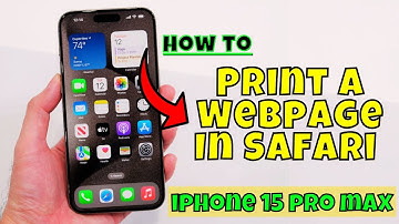 How to Print A Webpage In Safari iPhone 15/15 Pro Max