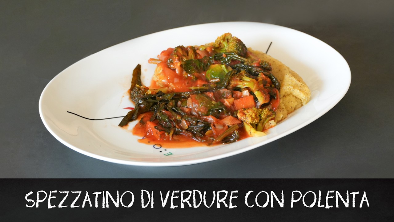 SPEZZATINO DI VERDURE CON POLENTA - ricetta | Mambretti in cucina